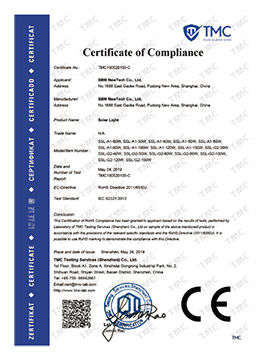 SOLARLIGHT ROHS CERTIFICATE A1G2