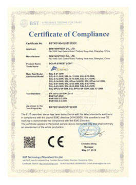 SOLARLIGHT ROHS CERTIFICATE A1G2