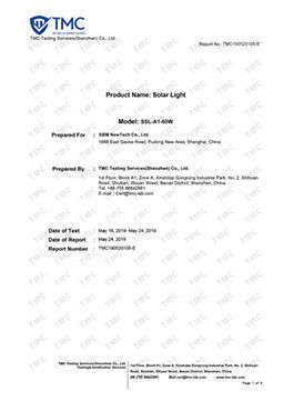 A1 SERIES TEST REPORT (TEST SAMPLE)