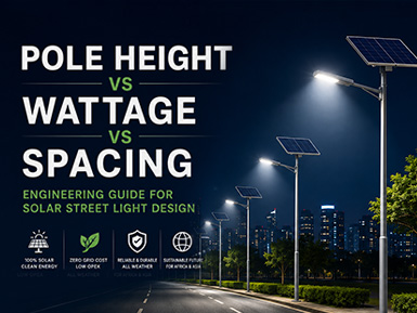 Pole Height vs Wattage vs Spacing: Engineering Guide for Solar Street Light Design