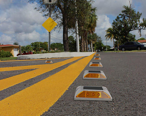 Aluminum Solar road stud images